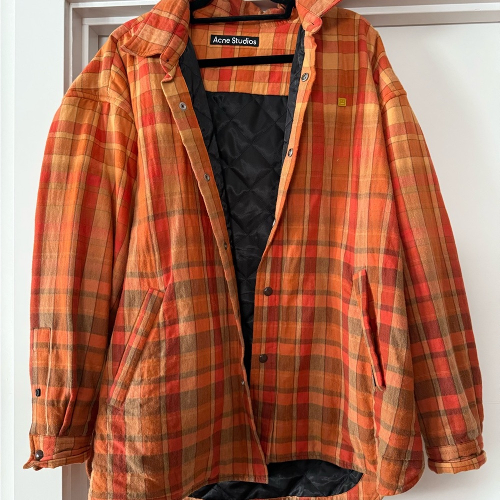 Acne Orange Plaid Men's Jacket